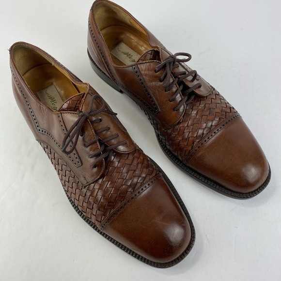 Mezlan Other - Mezzanine Oxfords Cap Toe Weave Leather SZ 11.5